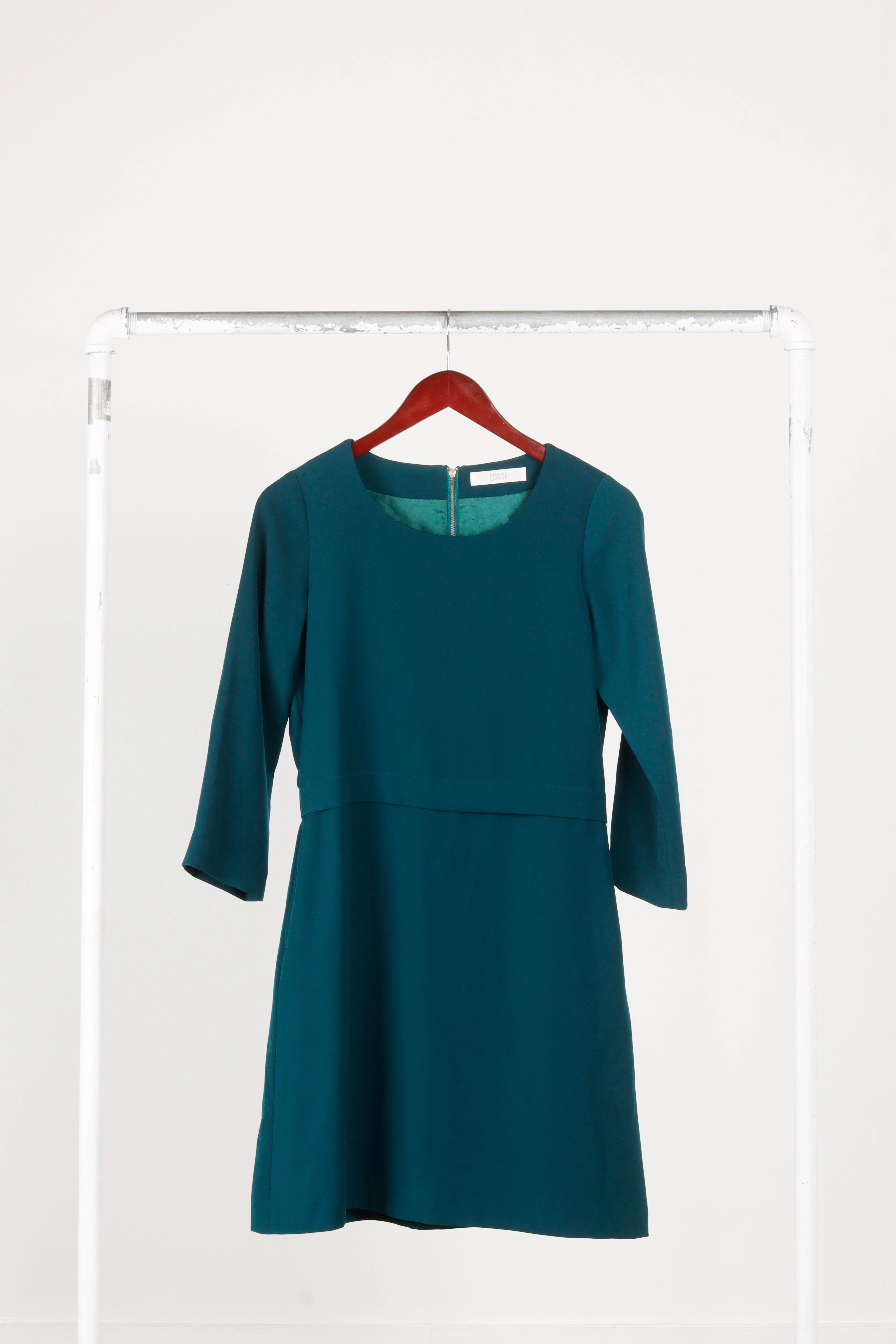 Beams Lights 'Mini Shift' Dress Green