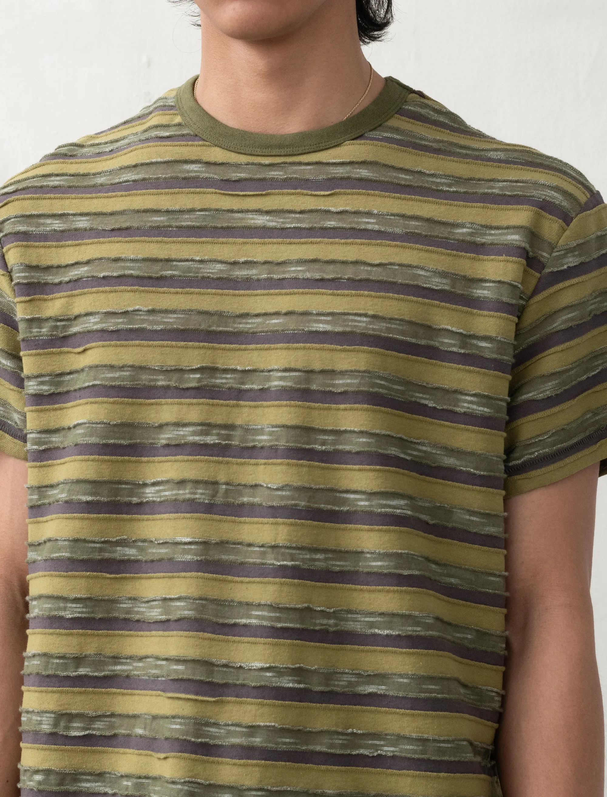 Casey Striped Shirt (Moss)