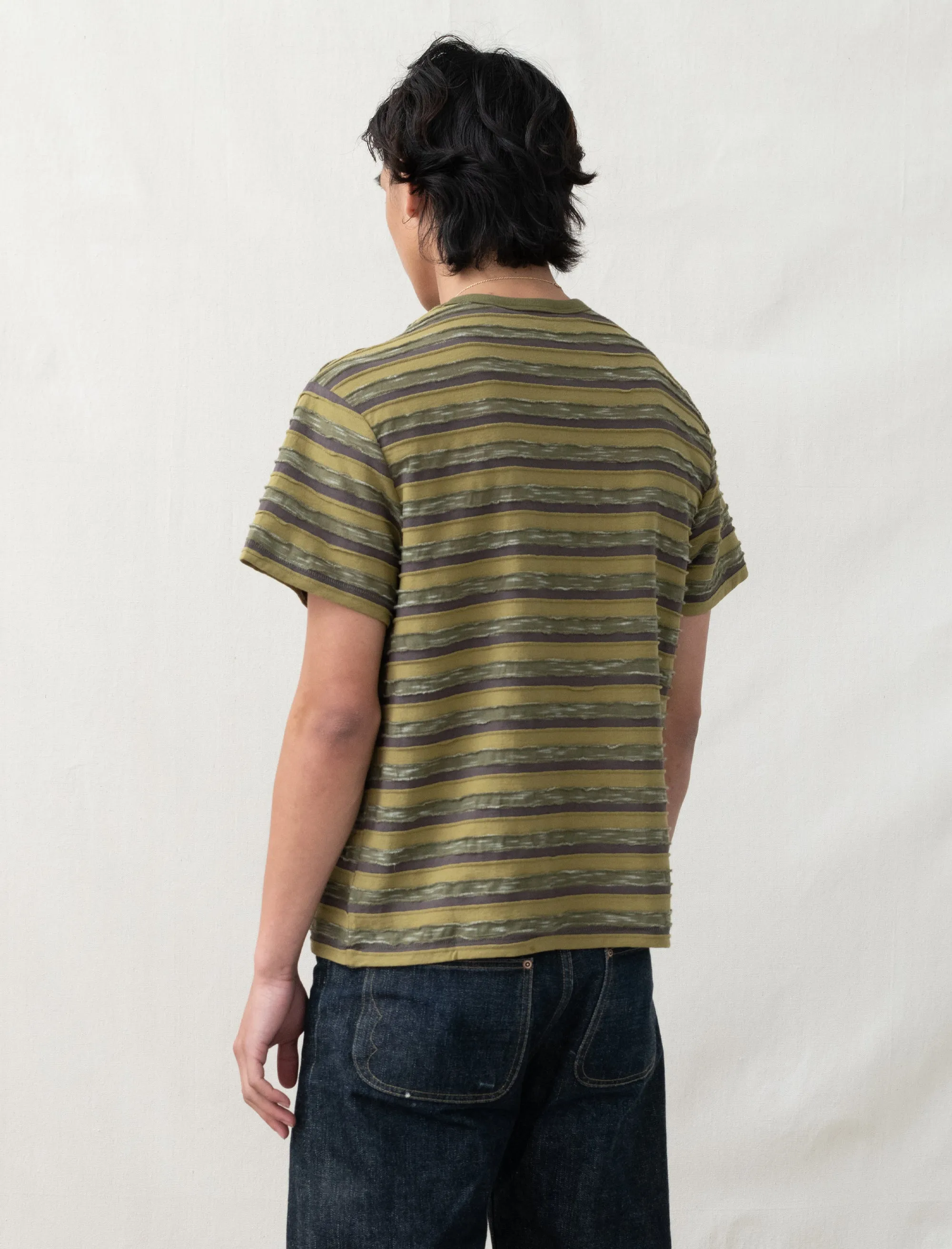 Casey Striped Shirt (Moss)