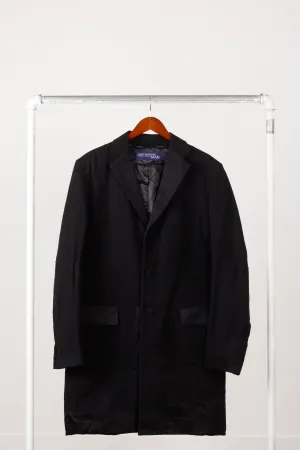 Comme des Garons MAN Junya Watanabe FW18 'Nylon Ox Dyed Patchwork' Coat Black (2018)