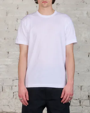 Comme des Garons PLAY Invader Red Heart Sleeve T-Shirt White