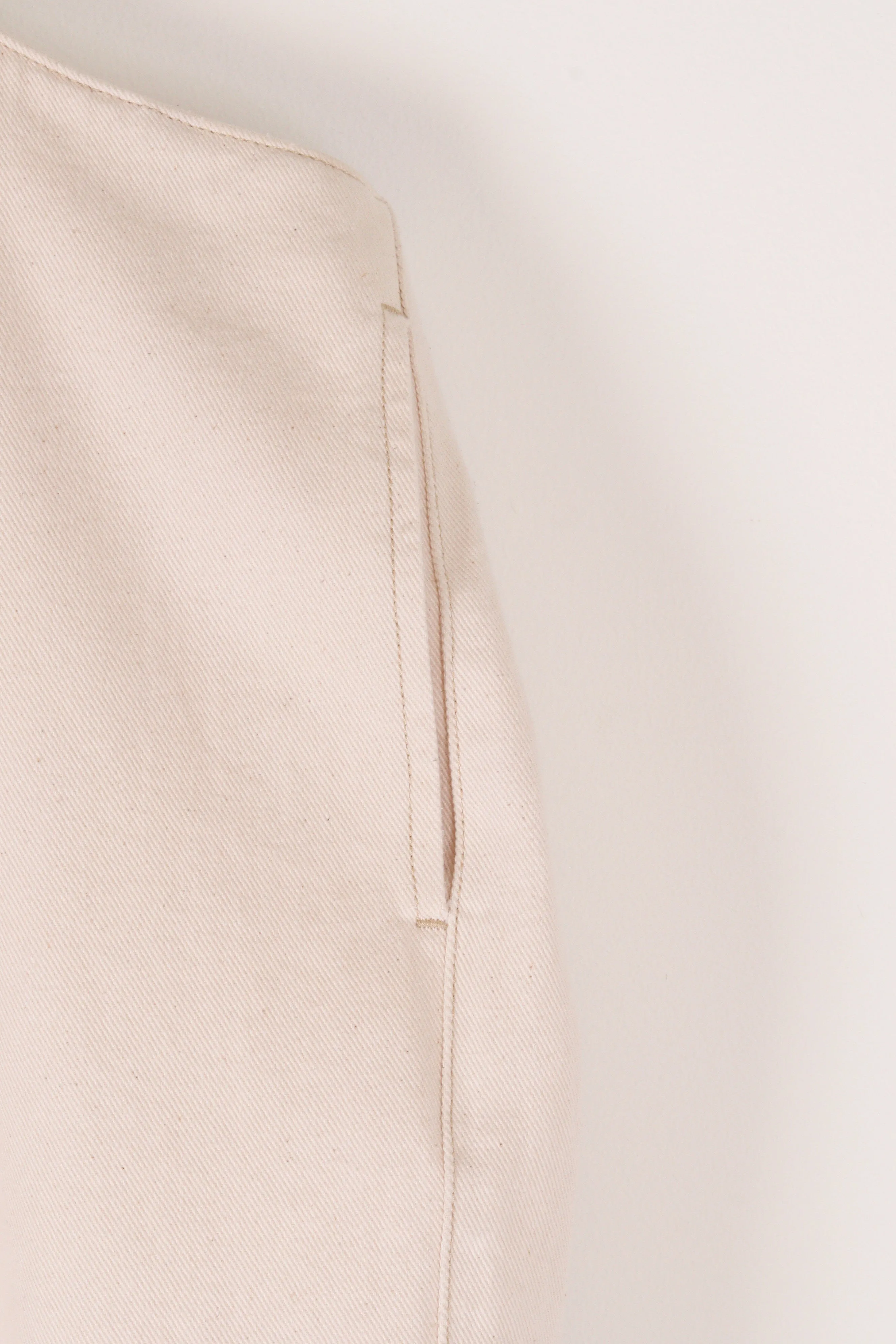 Dion Lee SS24 'Y Front' Denim Jeans Beige (2024)