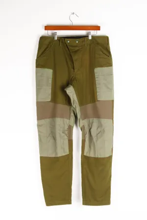 Engineered Garments SS18 'Patchwork Moto' Pants Olive (2018)