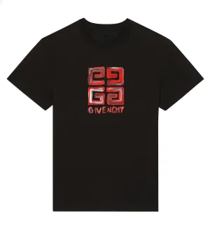 Givenchy 4G Multi Color Tee (Black Red)