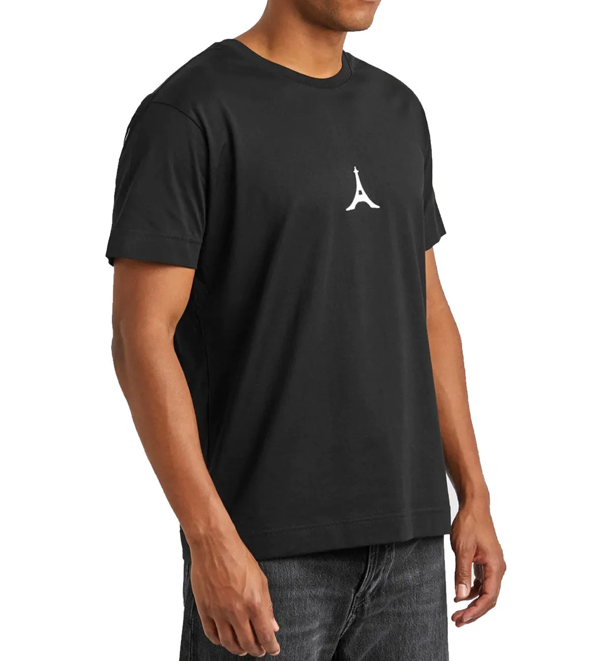 Givenchy Eiffel Tower Back Logo Tee (Black)