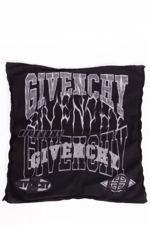 Givenchy SS23 'Overlapped Effect Logo Print' Bandana Black (2023)