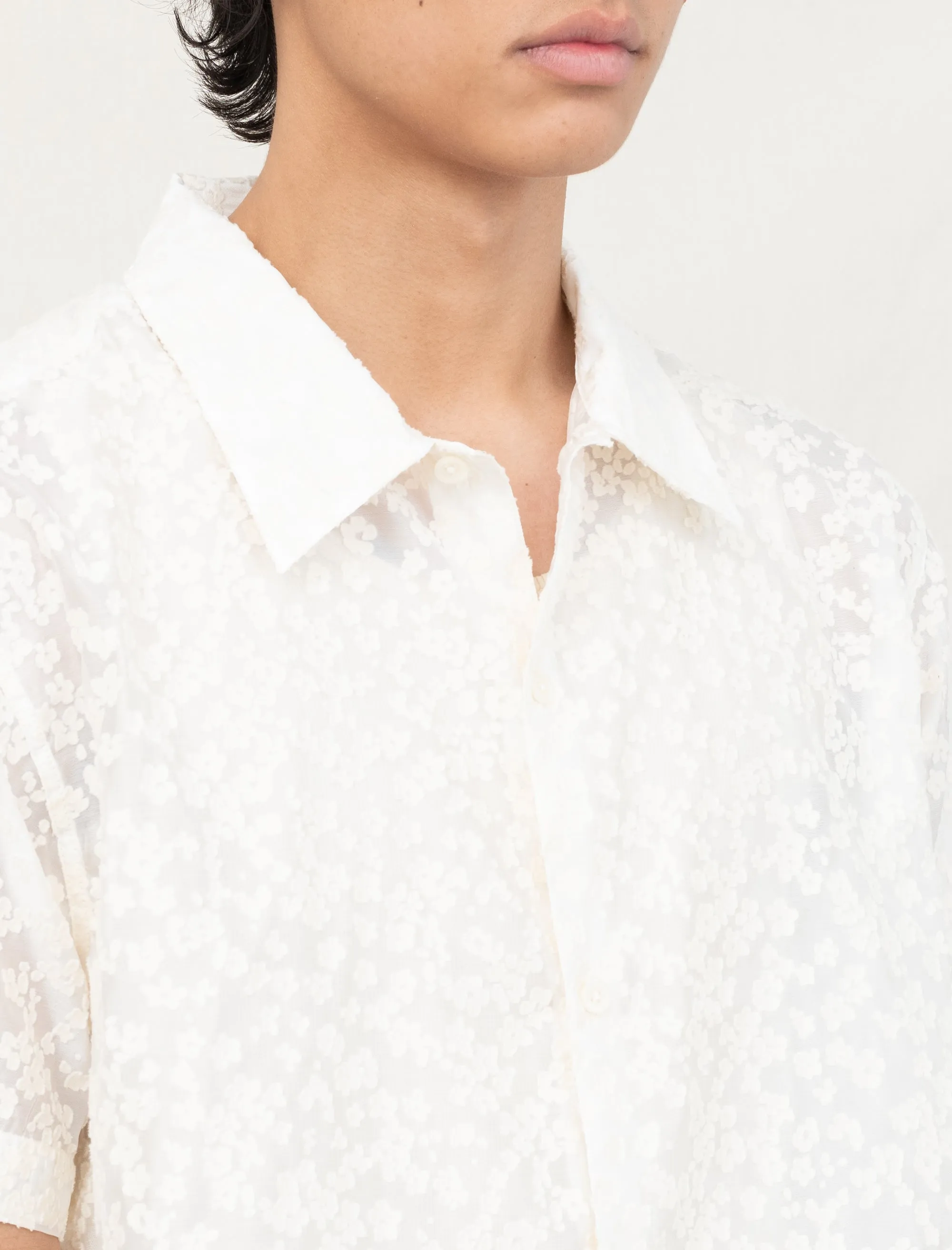 Holiday Shirt (Sheer Floral)