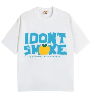 I Don't Smoke Fruit Logo T-Shirt (White)