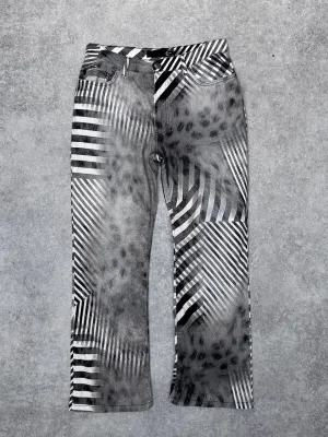 Just Cavalli Two Tone Stripe Slim Fit Jeans
