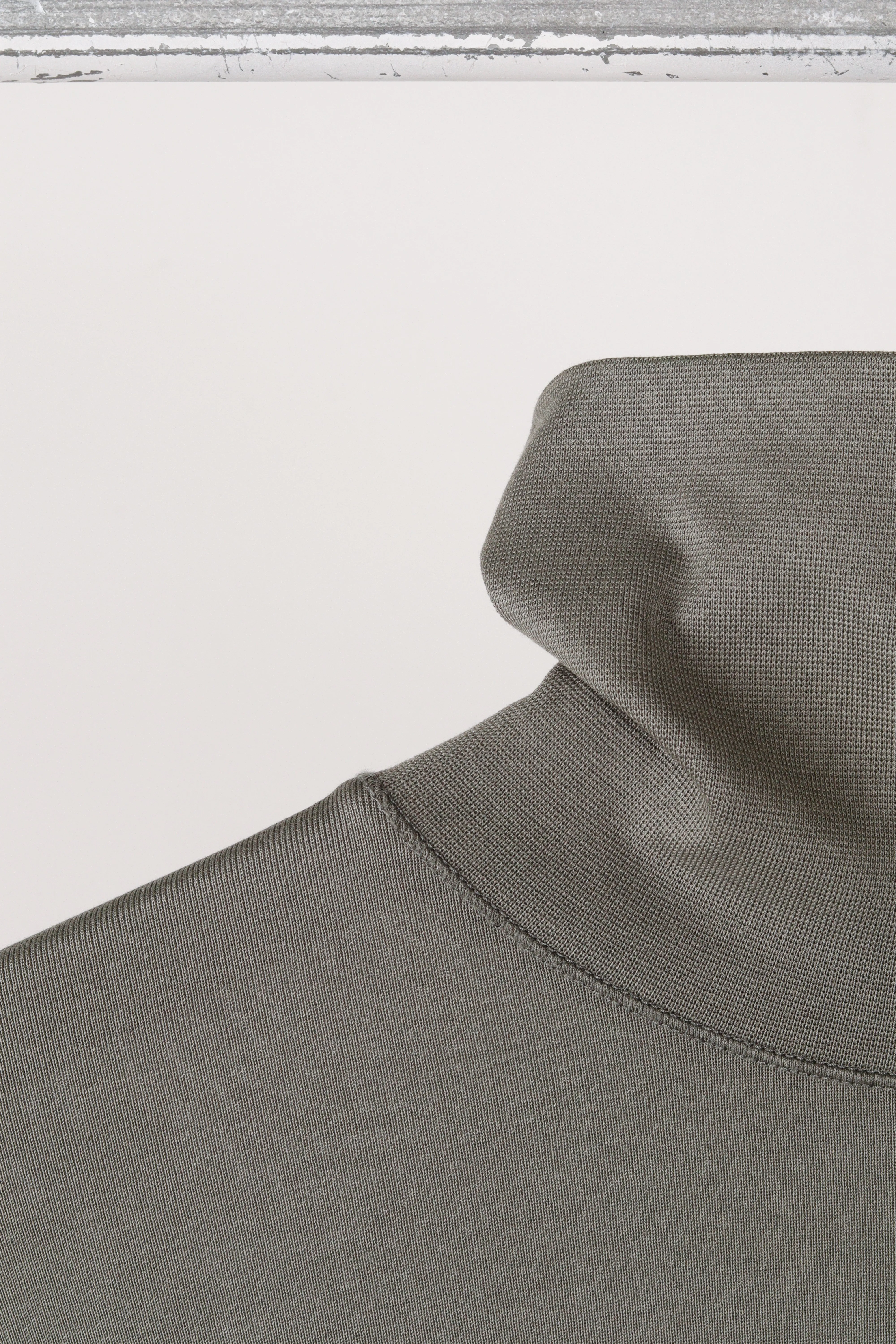 Lemaire FW21 'Fine Rib' Turtleneck Gray (2021)