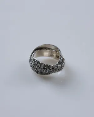 Maple Floral Linked Ring 925 Silver