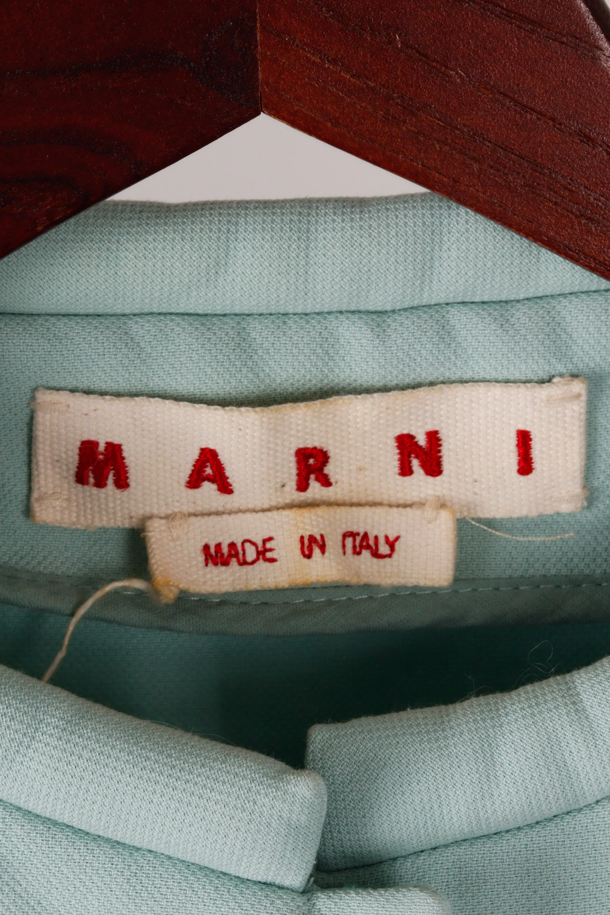 Marni AW18 'Virgin Wool Blend' Evening Jacket Pale Turquoise (2018)