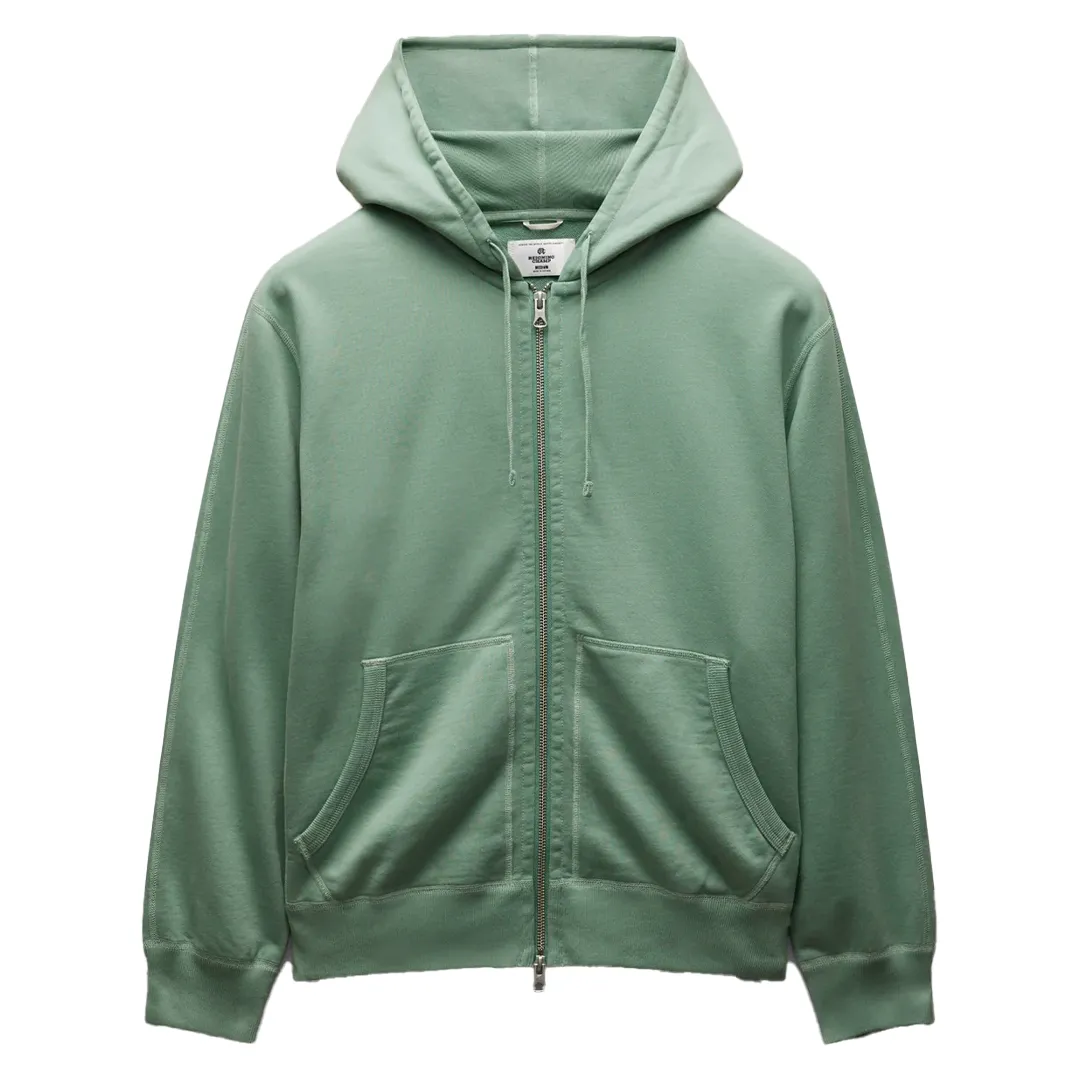MIDWEIGHT TERRY STANDARD ZIP HOODIE SAGE