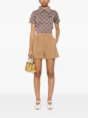 MIU MIU - Women Silk Check Polo Shirt