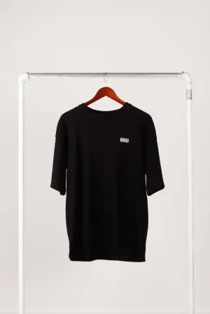 Number (N)ine 'Waffle Knit' Jersey T-Shirt Black