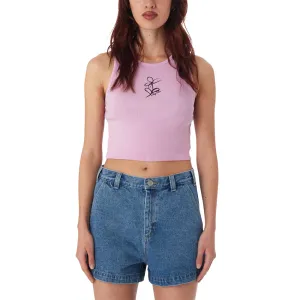 OBEY SHARPIE FLOWER DOODLE TANK // PASTEL LAVENDER