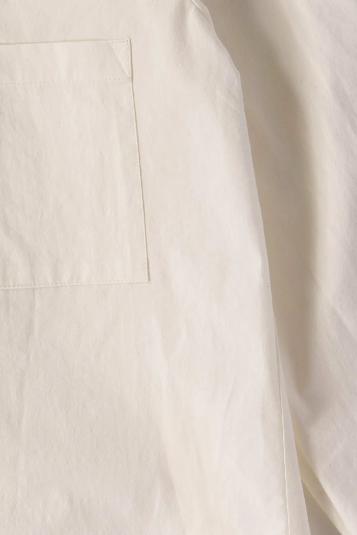 Office Shirt - White Cotton Wool Typewriter Cloth