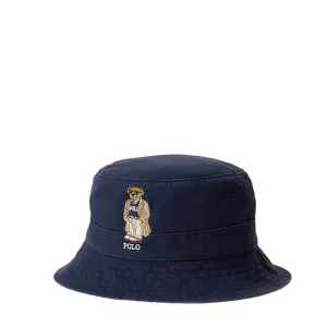 POLO BEAR TWILL BUCKET HAT NAVY