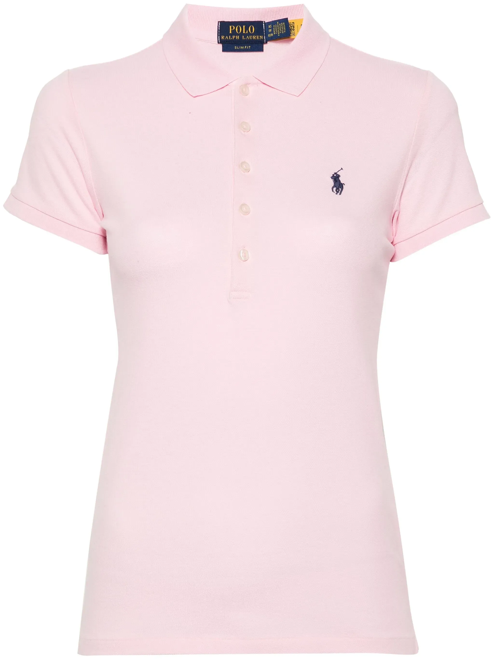 POLO RALPH LAUREN - Women Stretch Mesh Julie Polo Slim Short Sleeve Polo Shirt