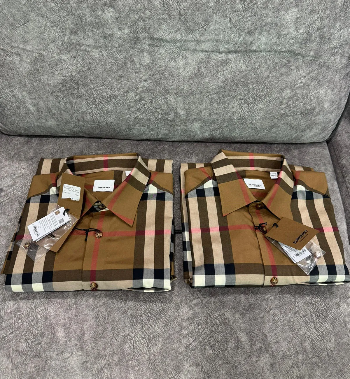 [Pre-used] Burberry Shirt Short Sleeve (Brown)
