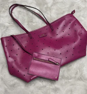 [Pre-used] Fendi Tote Bag Perforated Pink Zukka