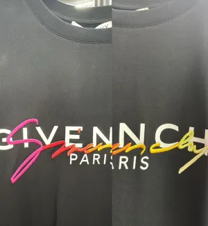 [Pre-used] Givenchy Rainbow Embroidered Logo T-Shirt