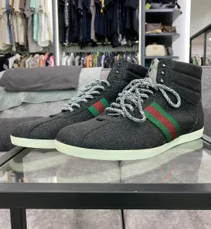 [Pre-used] Gucci Glitter High Sneaker