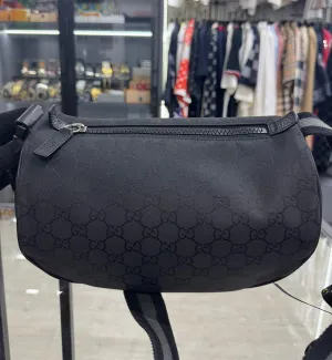 [Pre-used] Gucci Waistbag Black Monogram