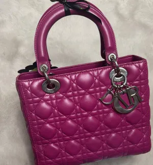 [Pre-used] Lady Dior Pink Fuchsia