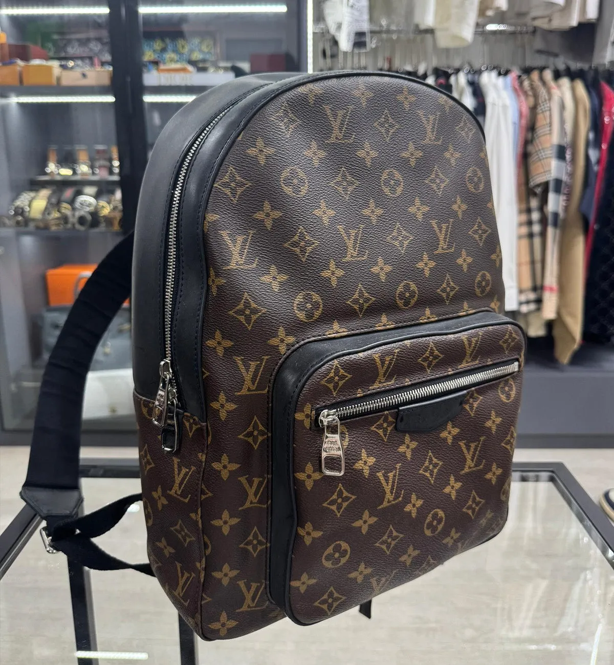 [Pre-used] LV Backpack Josh Monogram Brown