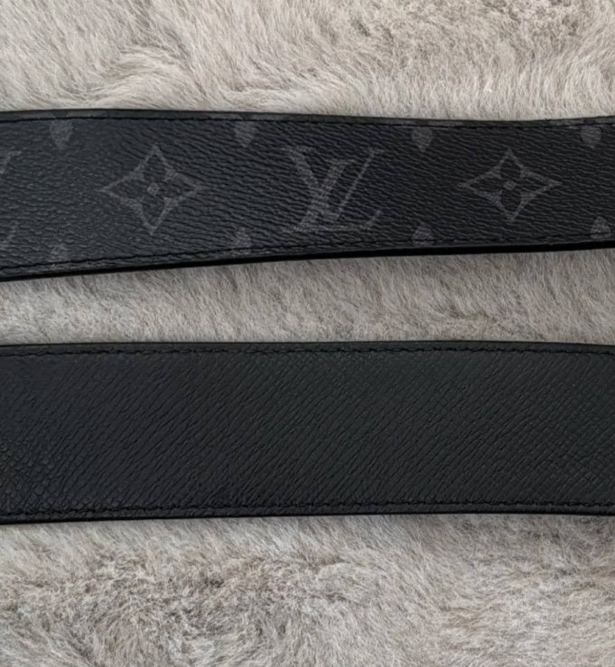 [Pre-used] LV Belt 3 Steps Monogram Eclipse Reversible (Newer Model)