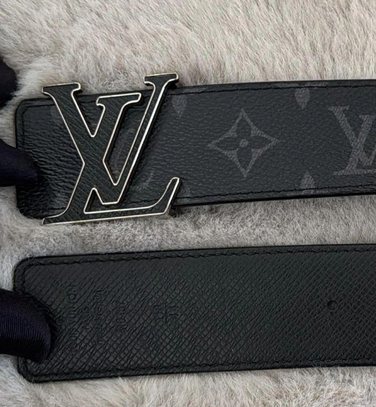 [Pre-used] LV Belt 3 Steps Monogram Eclipse Reversible (Newer Model)