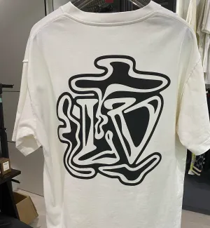 [Pre-used] LV Tee White Embroided Stitch Numbers V1
