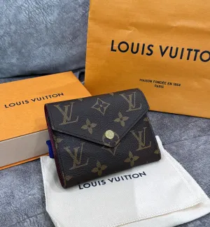 [Pre-Used] LV Victorine Wallet Purse with Red inners