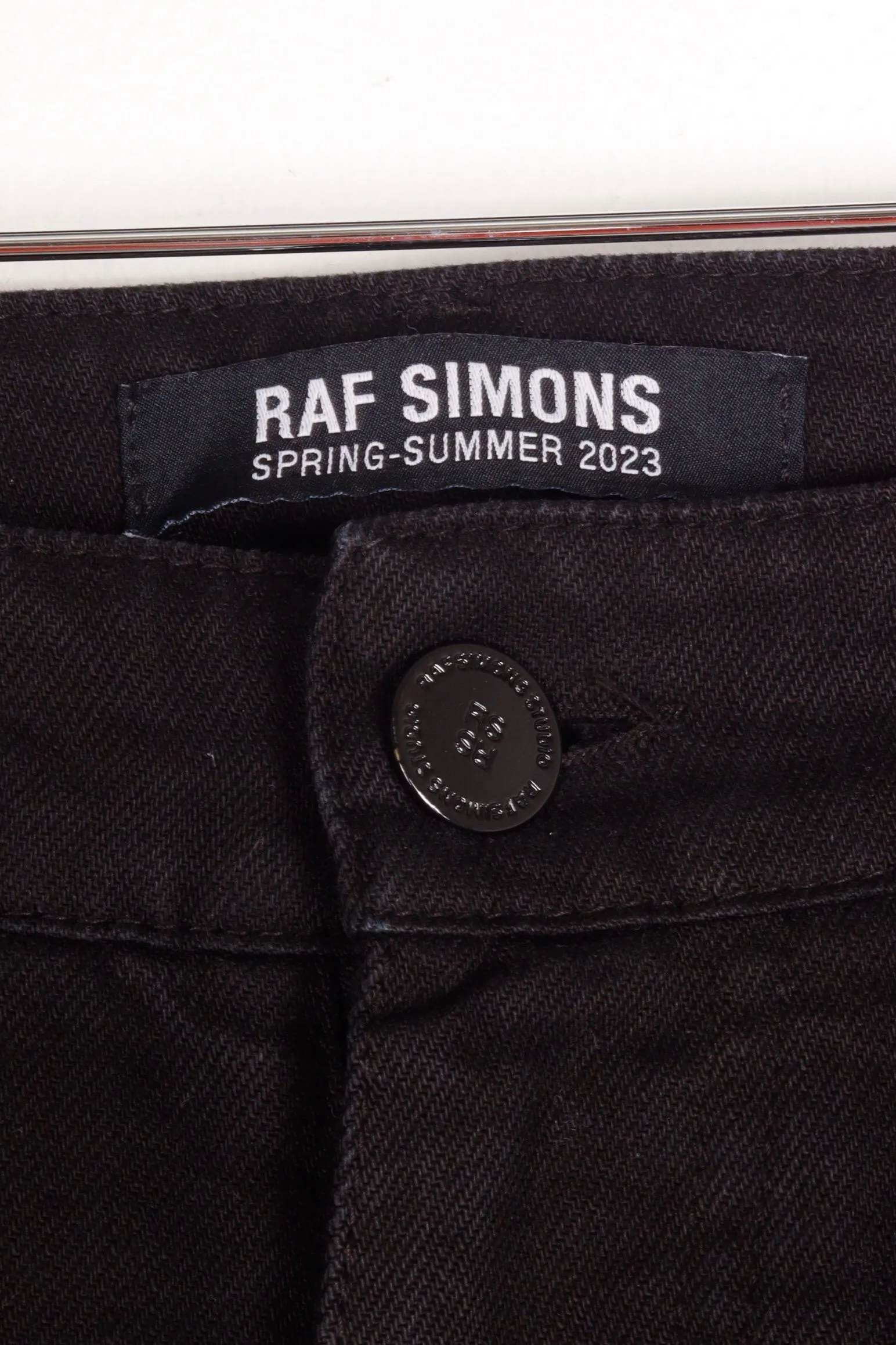 Raf Simons SS23 'Slim Fit' Denim Black (2023)