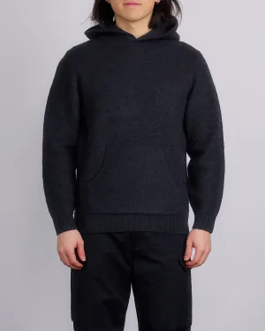 Reigning Champ Knit Boucle Hoodie Heather Black