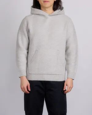 Reigning Champ Knit Boucle Hoodie Light Grey