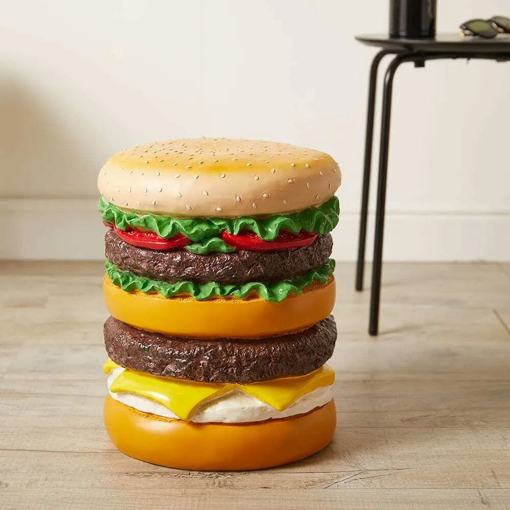 Rotary Hero Giant Hamburger Stool in Multi