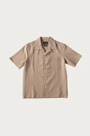 Seersucker Cocktail Shirt - Biscuit