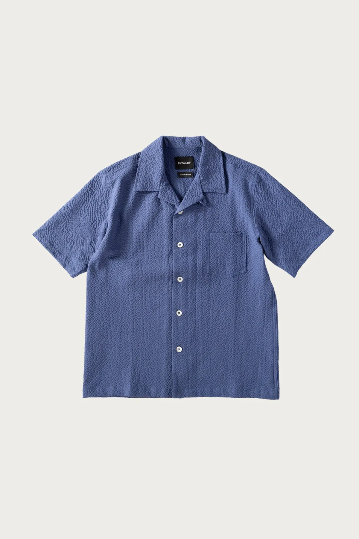 Seersucker Cocktail Shirt - Blue