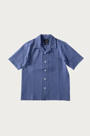 Seersucker Cocktail Shirt - Blue