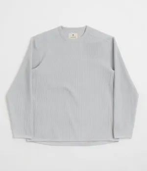 Snow Peak Dry Waffle Long Sleeve T-Shirt - Light Grey
