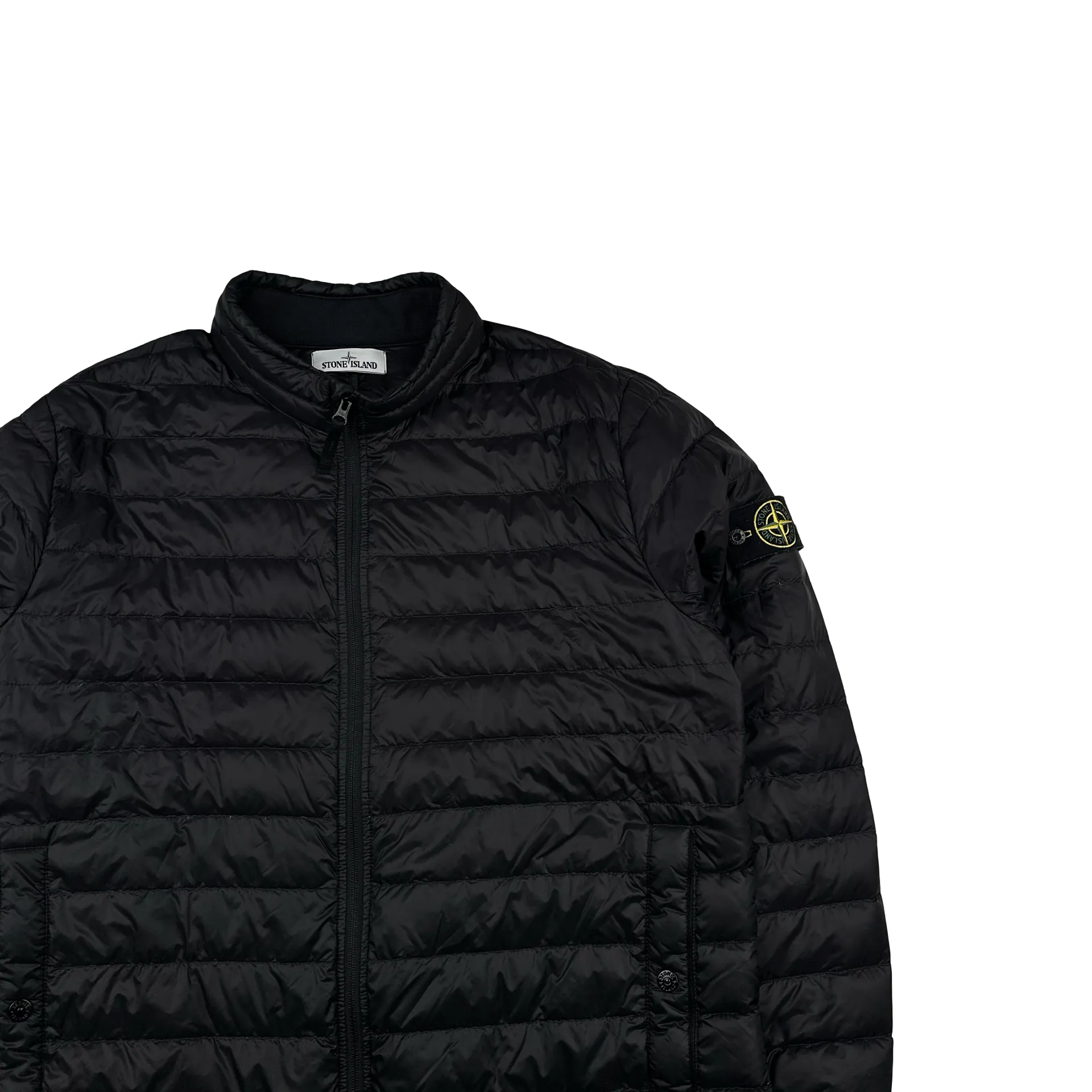 Stone Island 2015 Black Micro Rip Stop 7 Den/Down Jacket - XXL