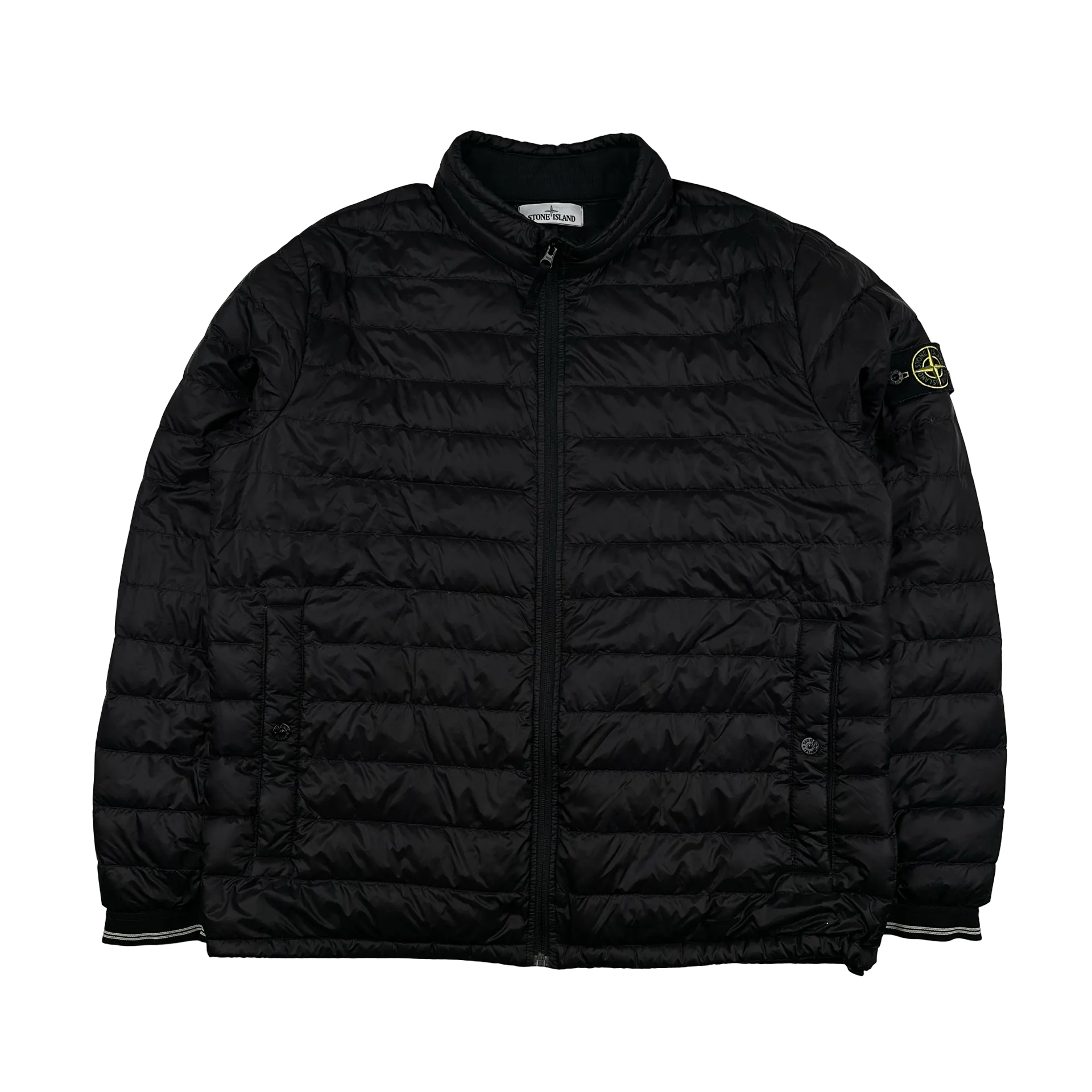 Stone Island 2015 Black Micro Rip Stop 7 Den/Down Jacket - XXL