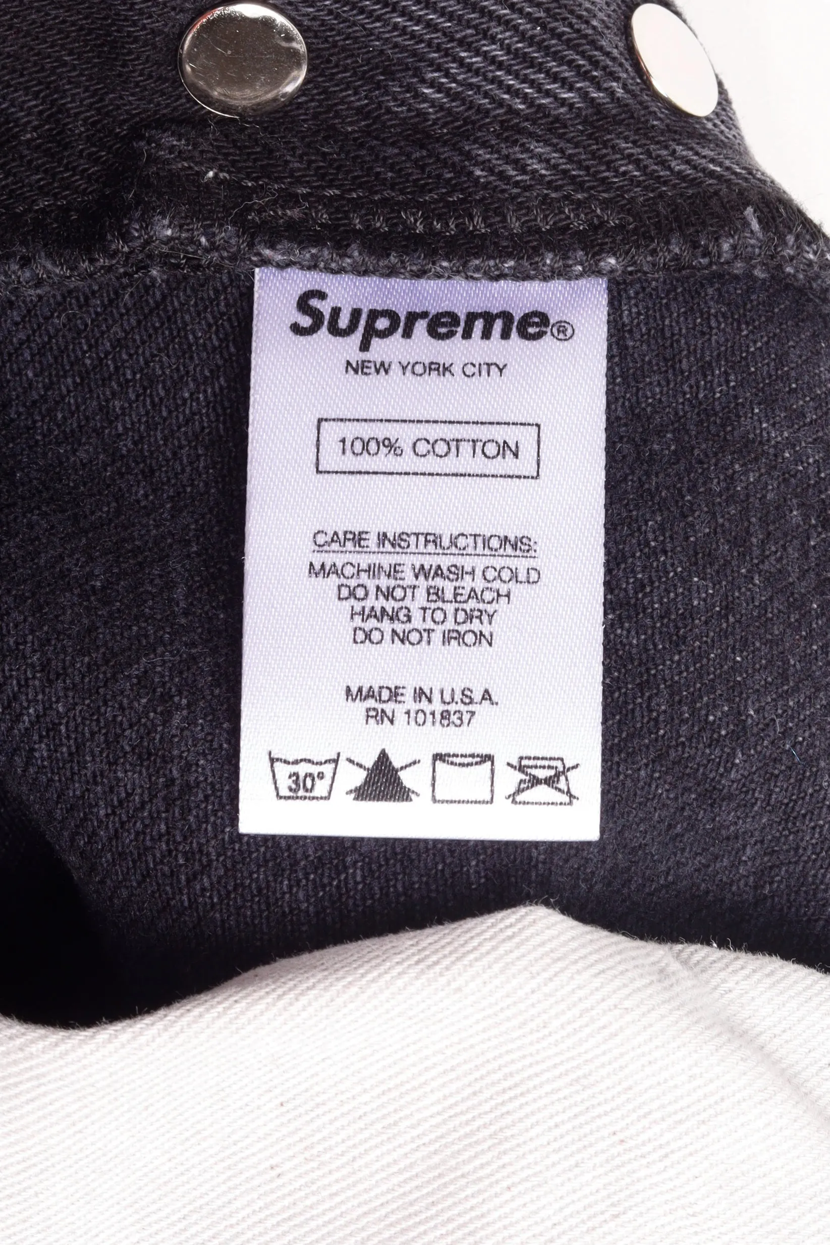 Supreme SS17 'Stone Washed Black Slim Denim' Jeans (2017)