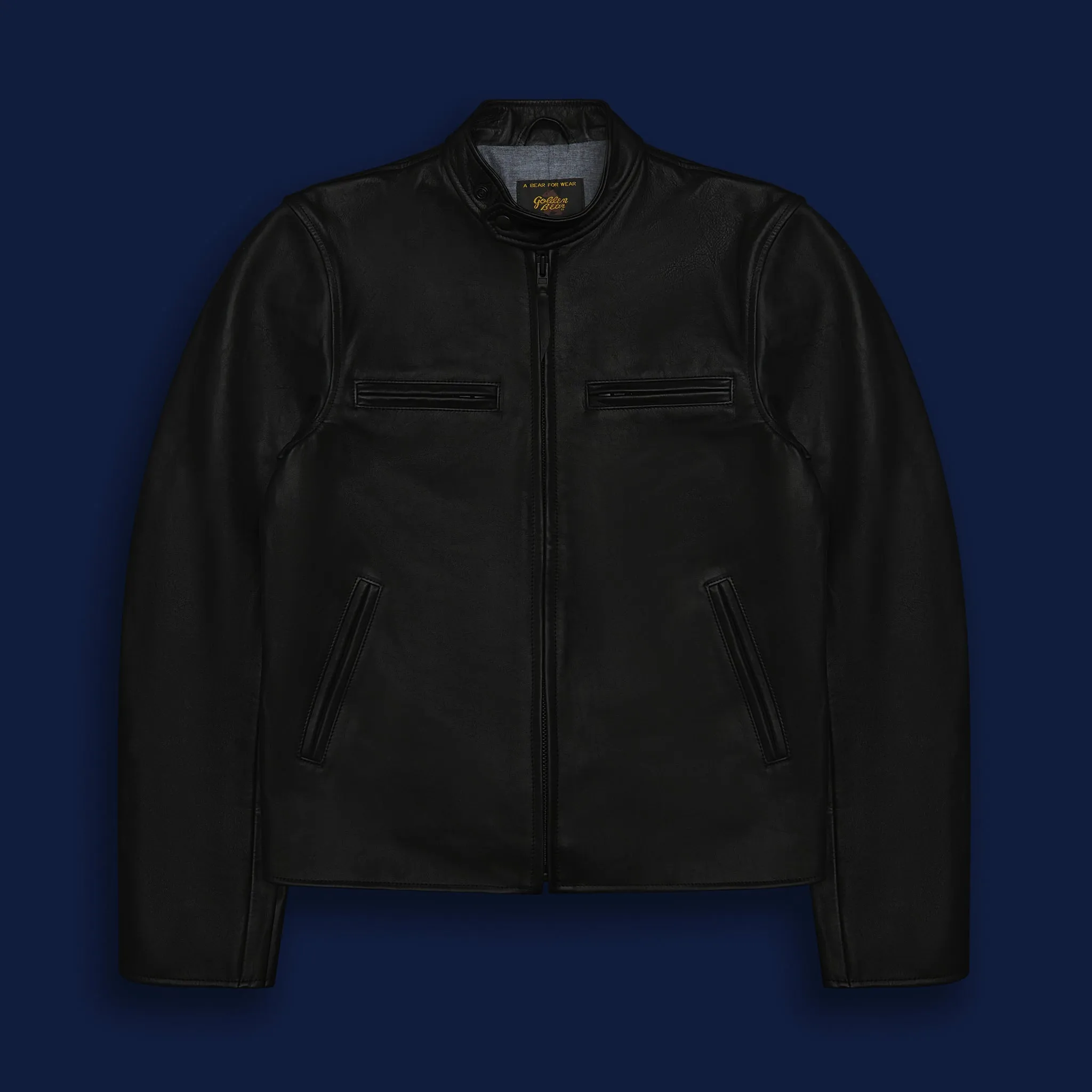 THE LODI - Black Leather Slim Fit