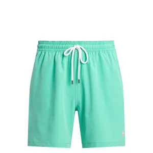 TRAVELER STRAIGHT-LEG MID-LENGTH SWIM SHORTS GREEN