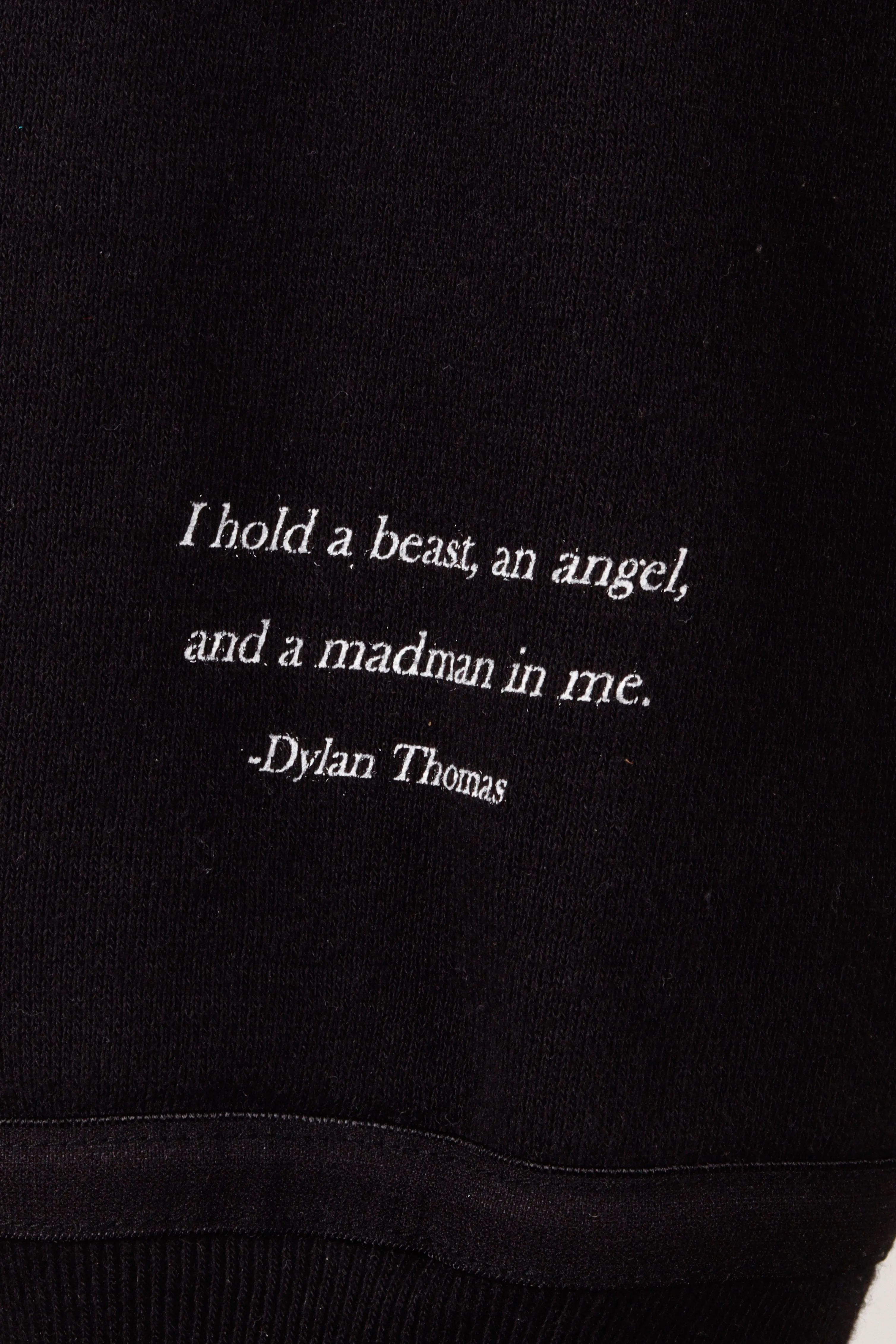 UNDERCOVER x Dylan Thomas SS20 'Slogan' Hooded Sweatshirt Black (2020)