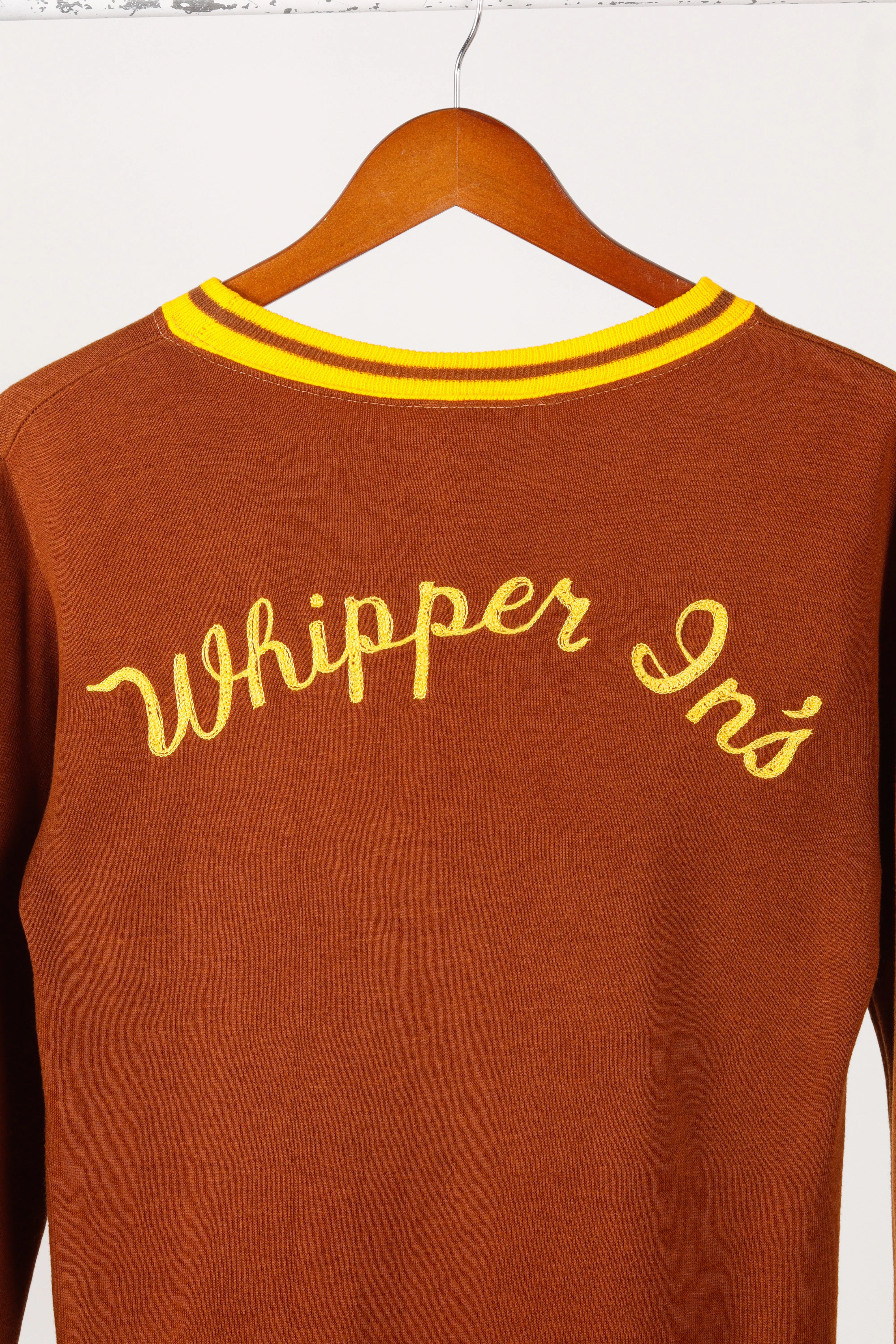 Vintage 70's Sears 'Custom Chain Stitched Whipper In' Ringer Sweater