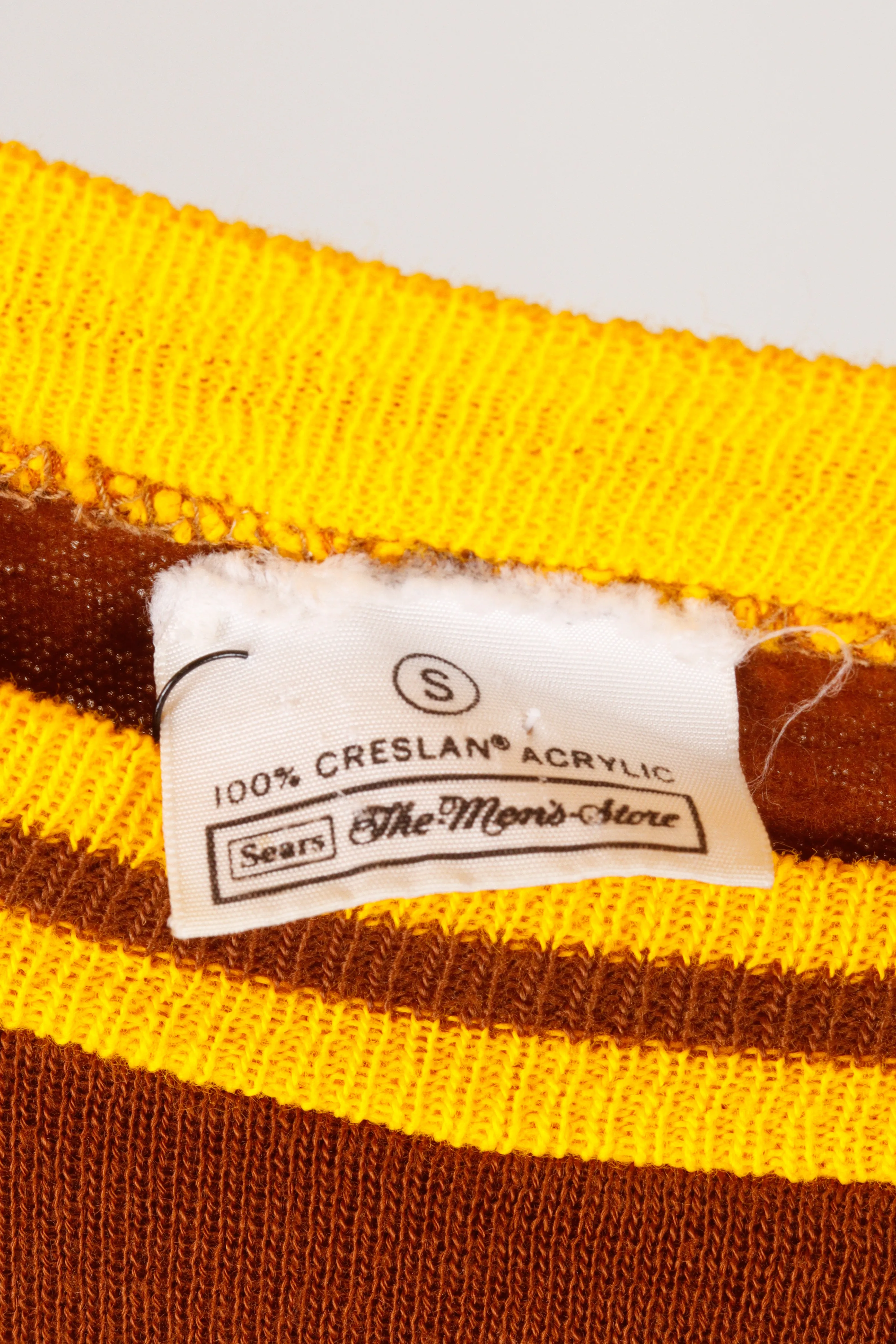 Vintage 70's Sears 'Custom Chain Stitched Whipper In' Ringer Sweater